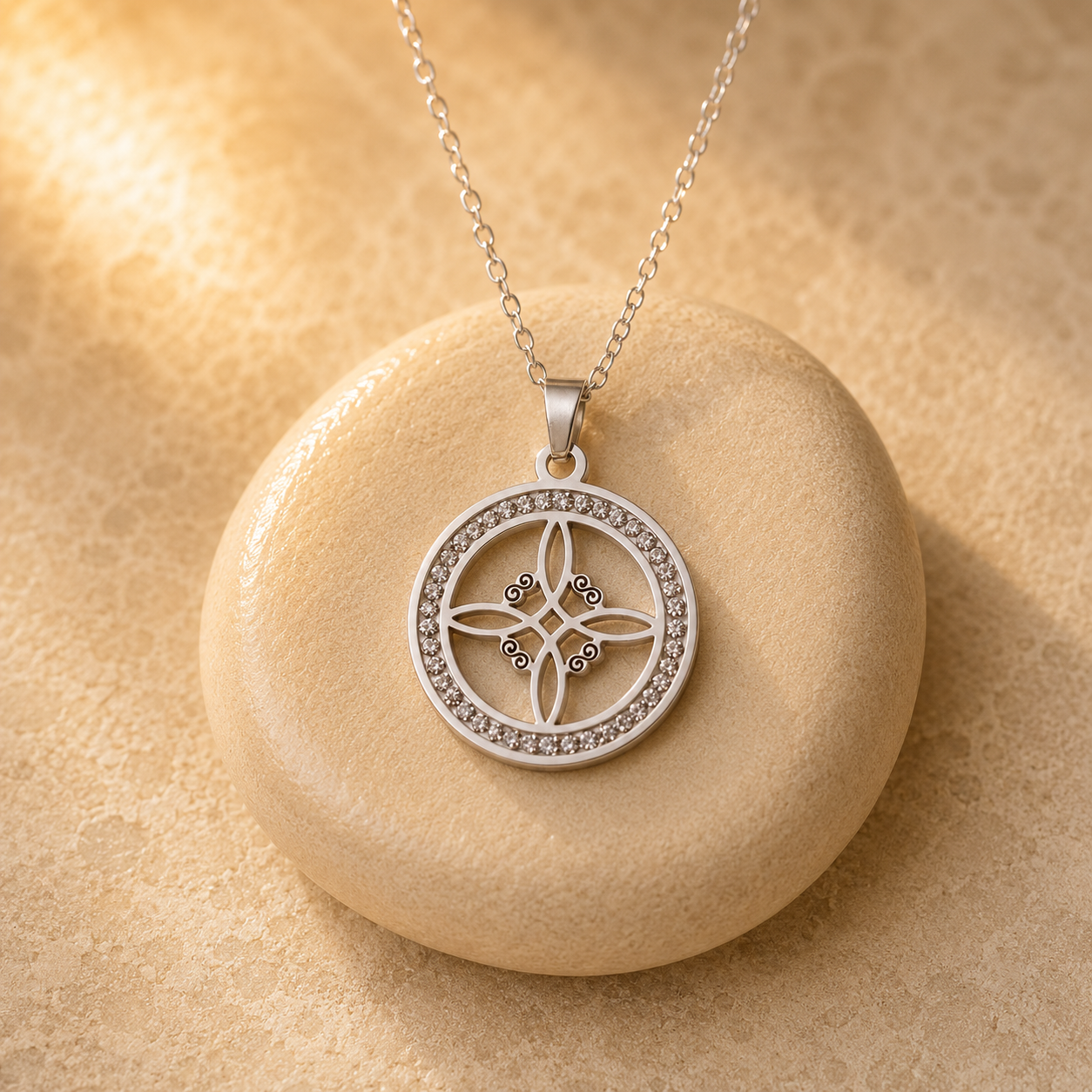 Pendentif Nœud de Sorcière - Cercle de Protection