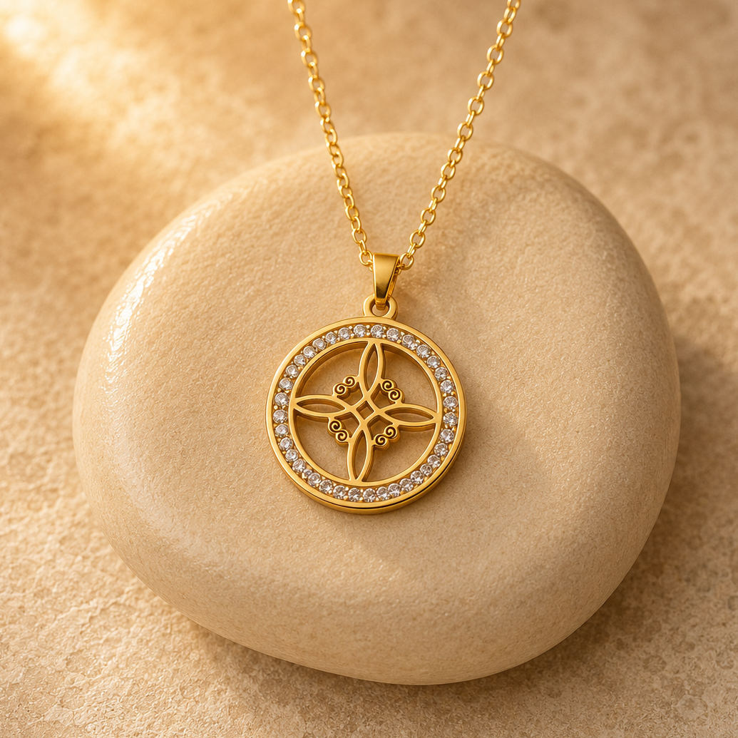 Pendentif Nœud de Sorcière - Cercle de Protection