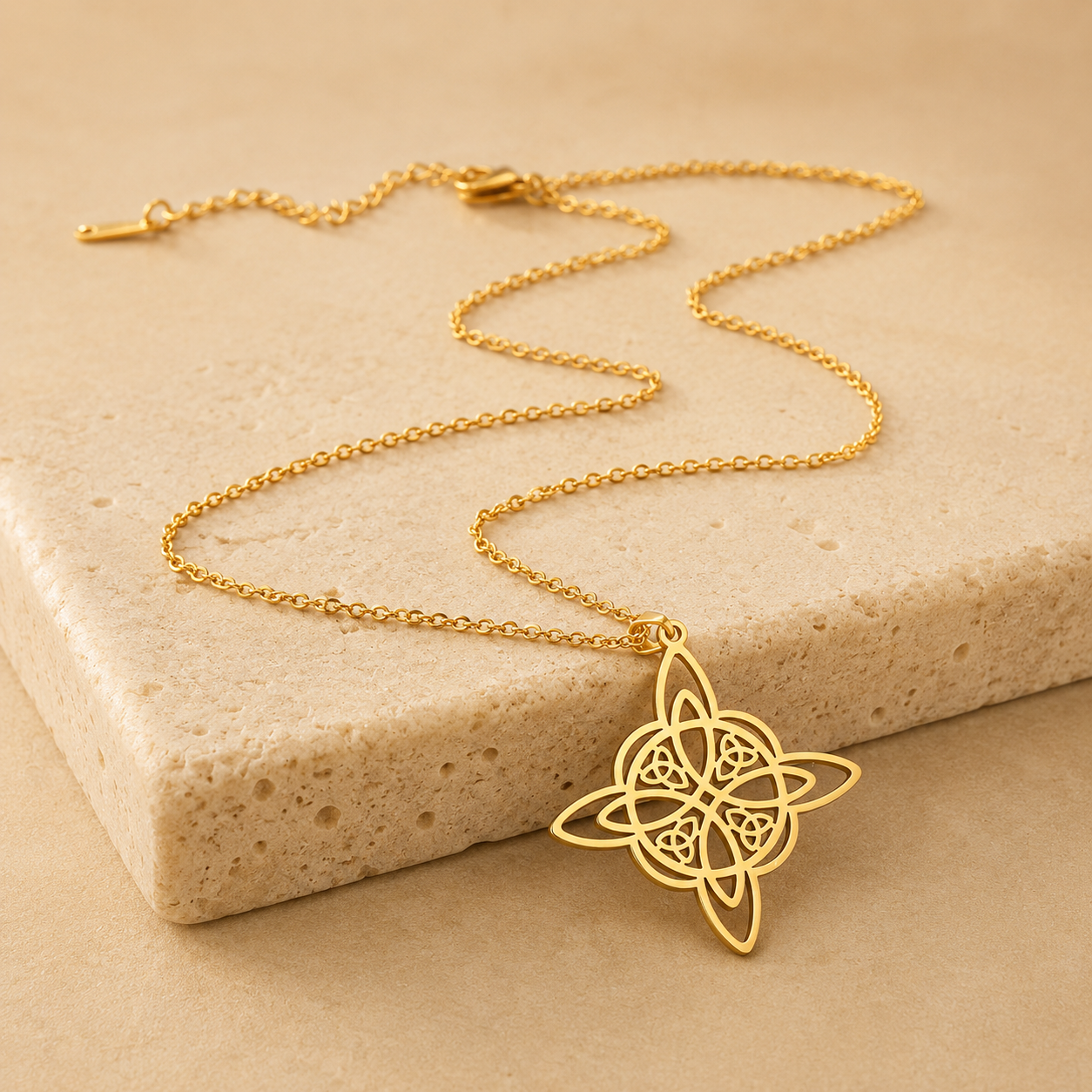 Collier Pendentif Nœud de Sorcière - Protection Sacrée