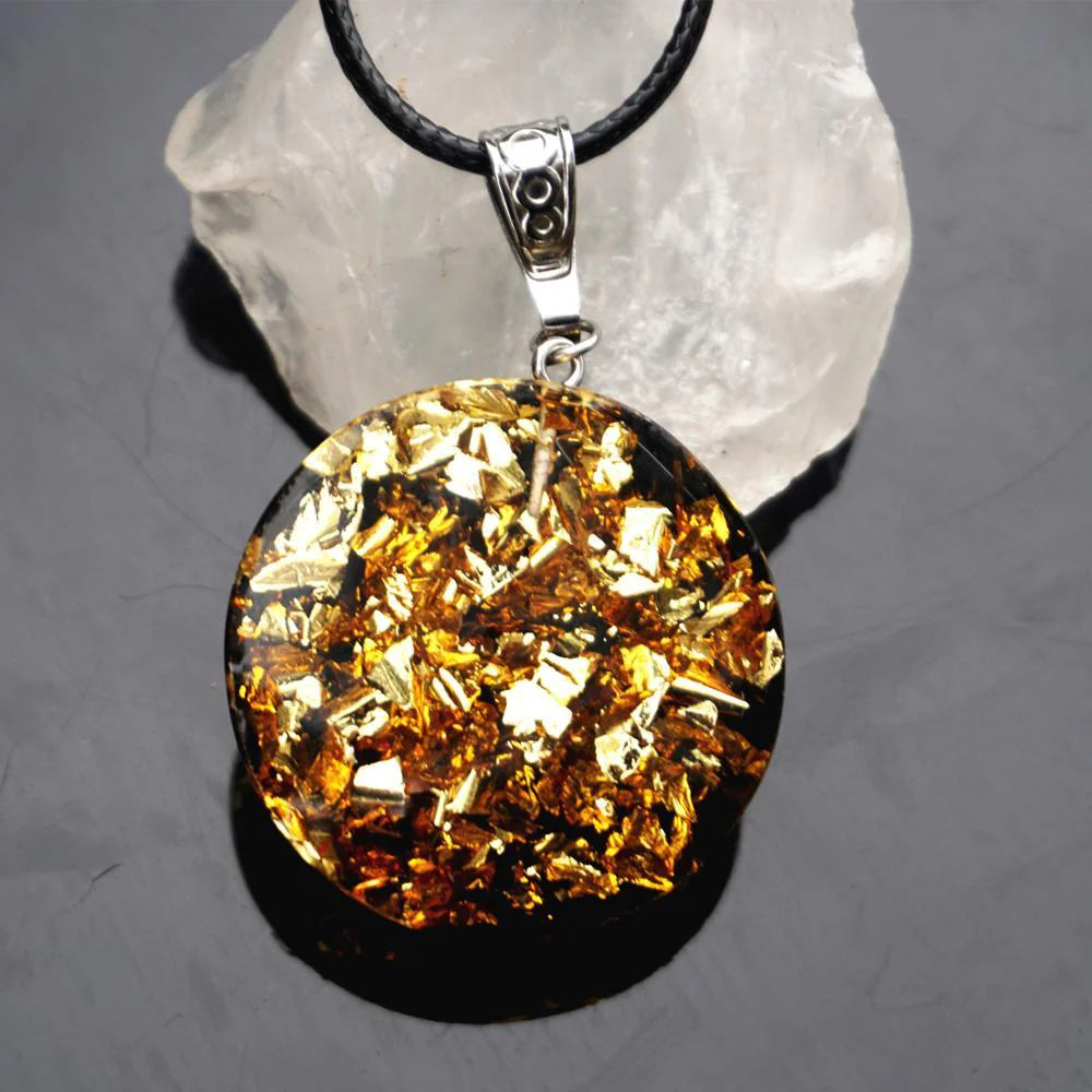 Pendentif Orgonite en Obsidienne Noire - Énergies Protectrices