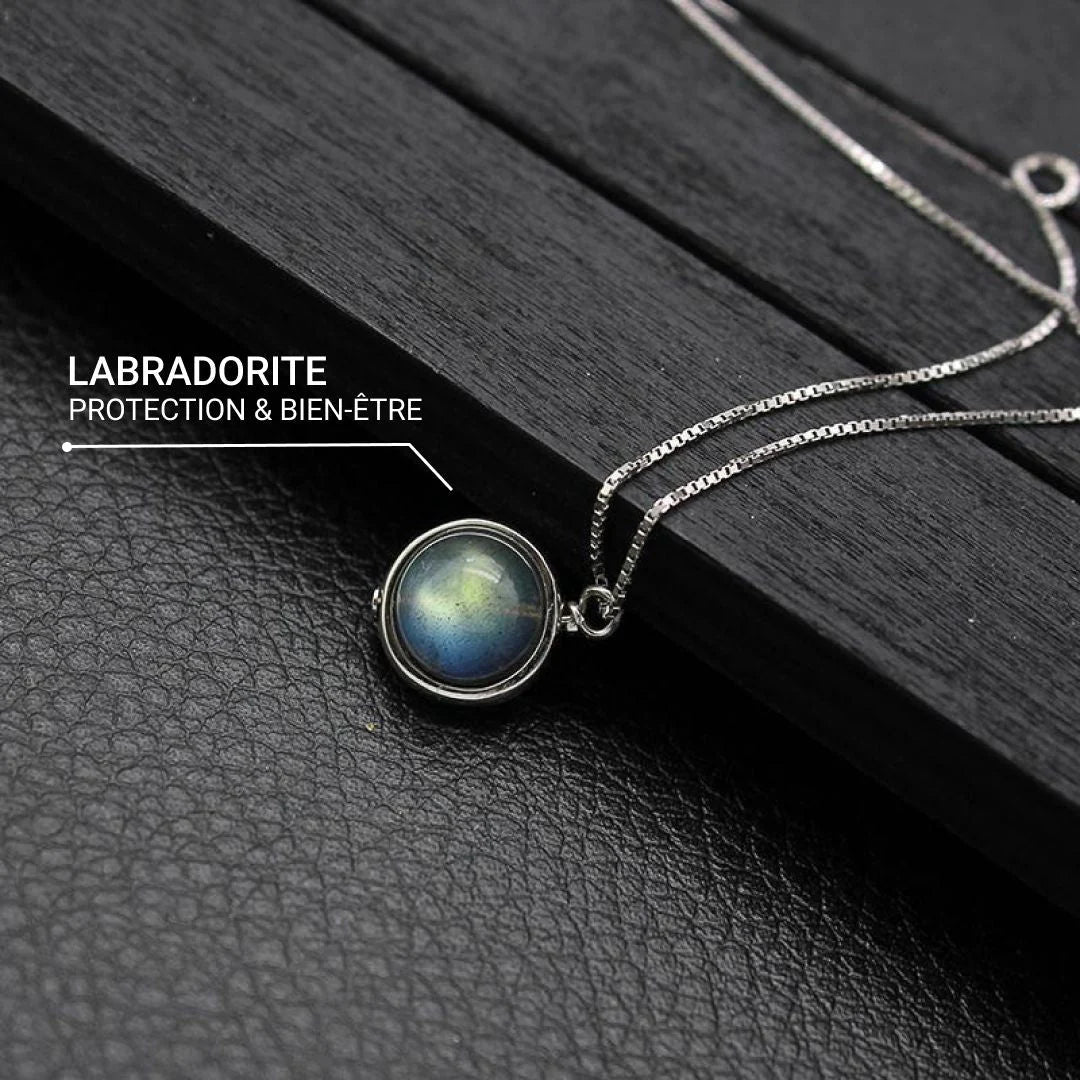 Pendentif "Perle Boréale" en Labradorite