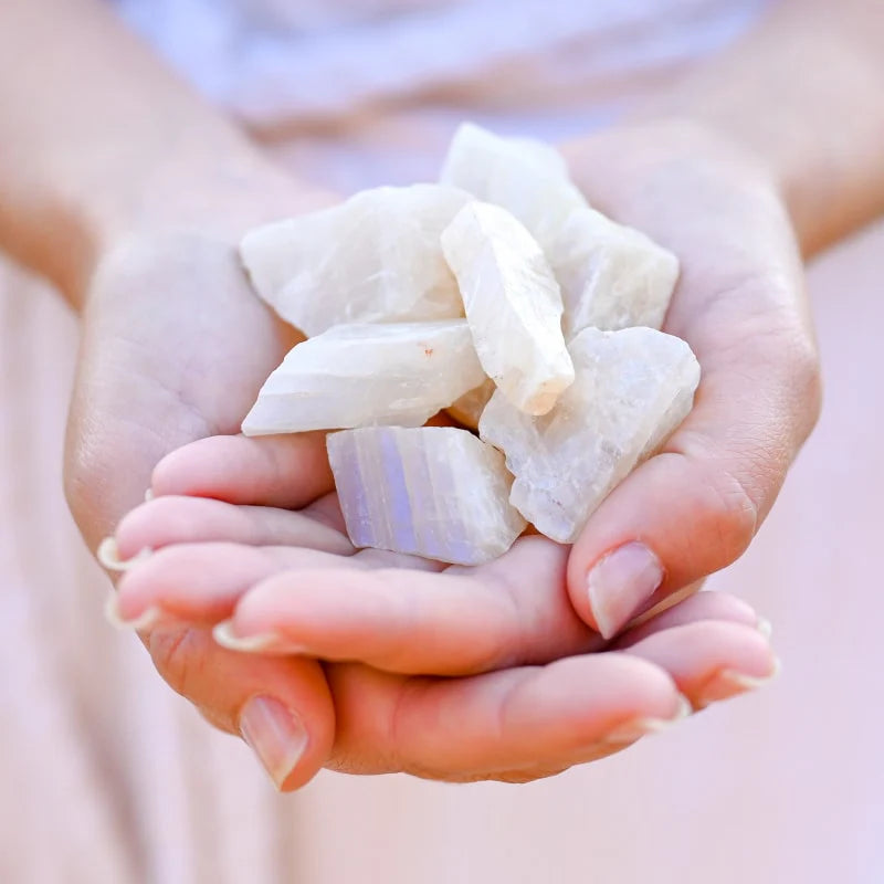 Bague "Cœur de Princesse" en Pierre de Lune & Argent