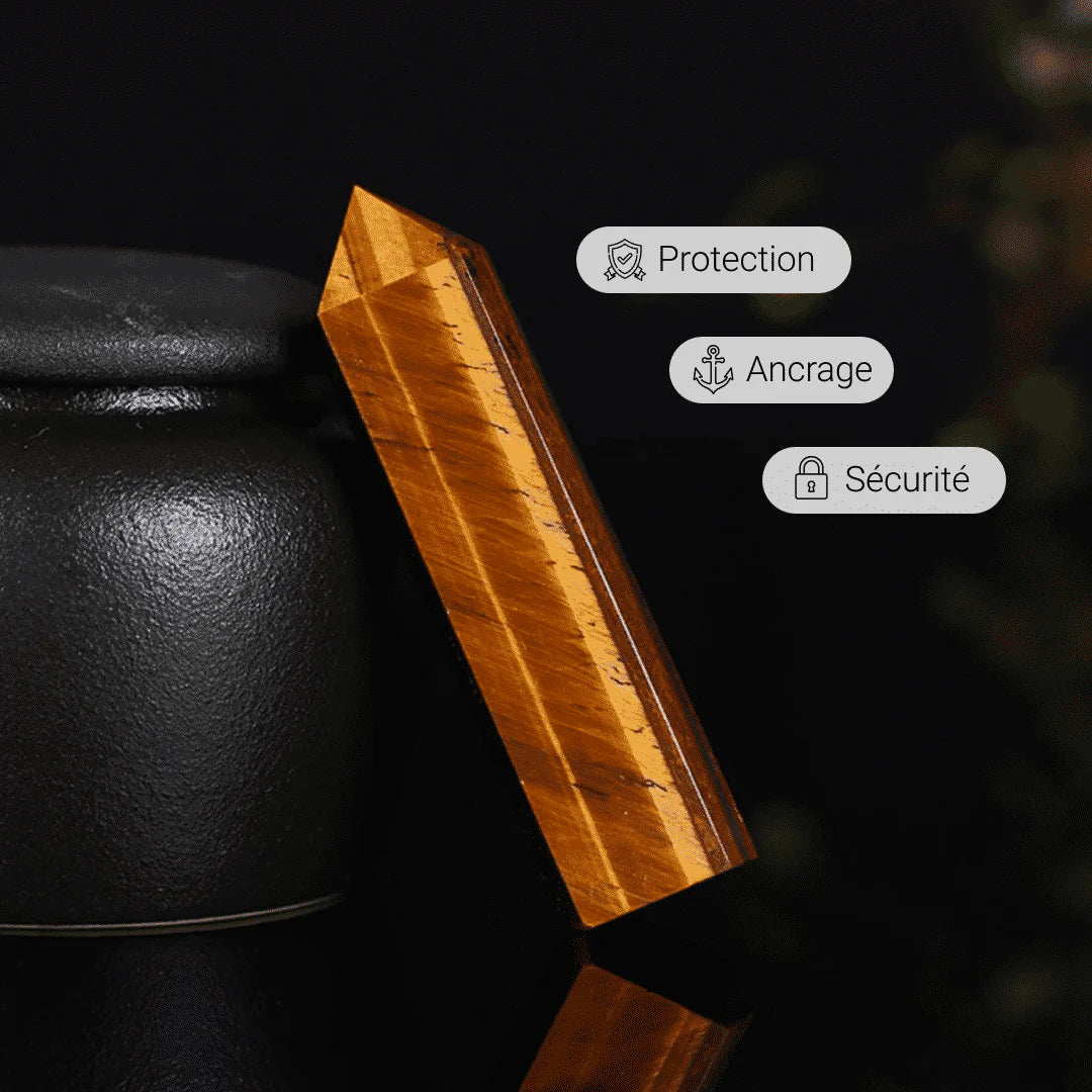 Pointe de Protection en Oeil de Tigre