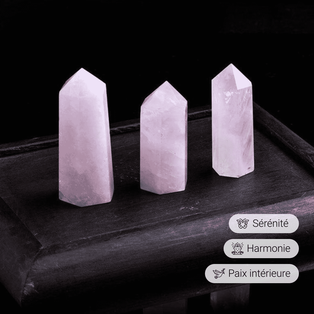 Pointe de Sommeil en Quartz Rose