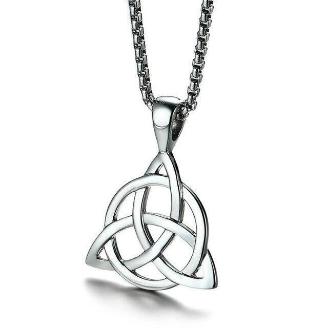 Collier Pendentif Triple Noeud - Triquetra