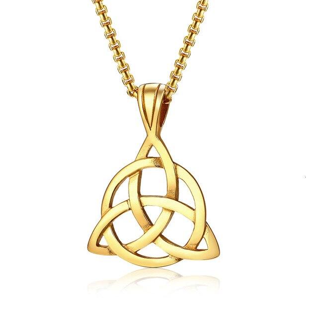 Collier Pendentif Triple Noeud - Triquetra