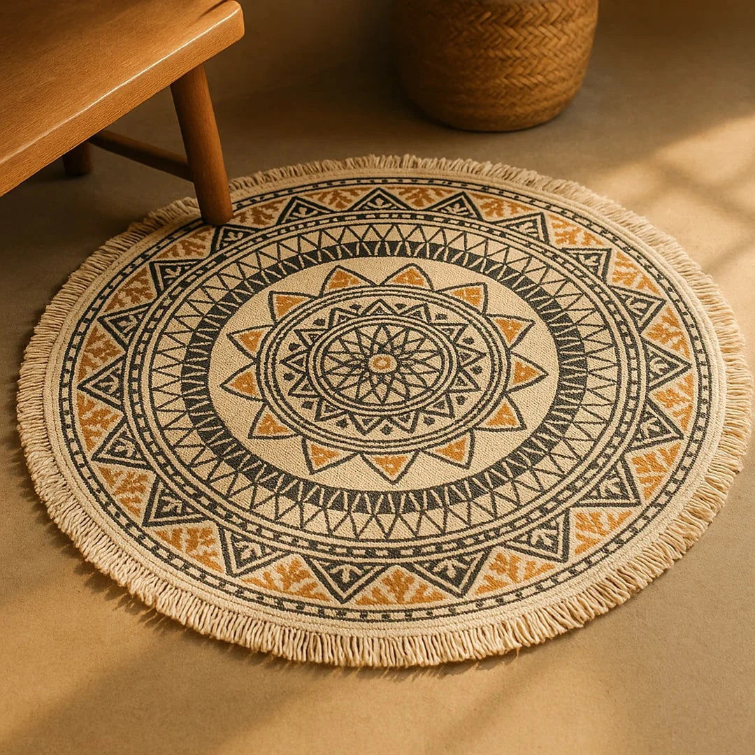 Tapis Rond Ethnique - Mandala