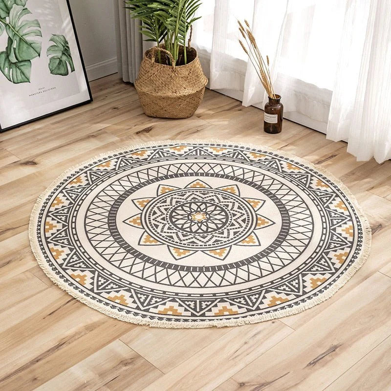 Tapis Rond Ethnique - Mandala