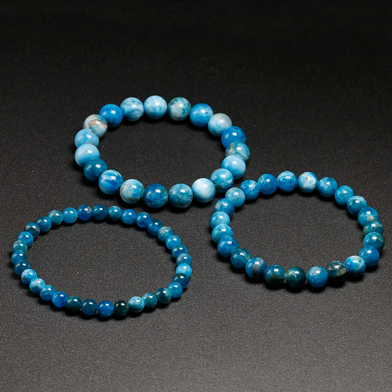 Bracelet "Océan Limpide" en Apatite Bleue