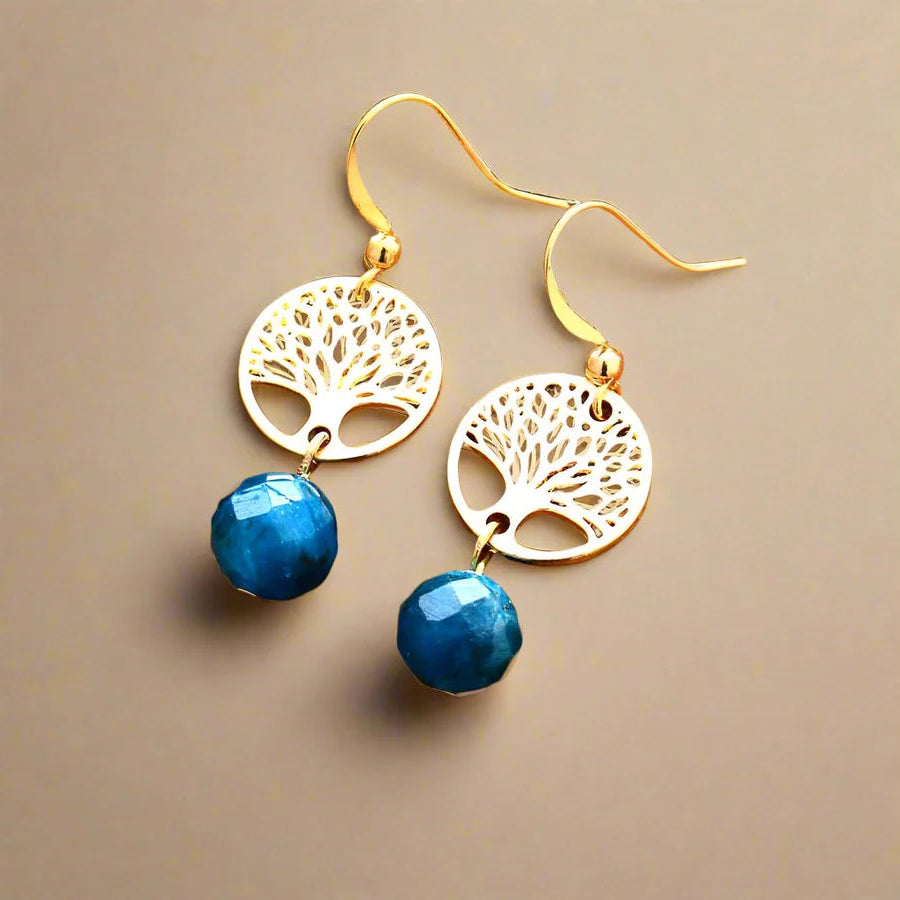 Boucles d'Oreilles en Apatite - Vitalité