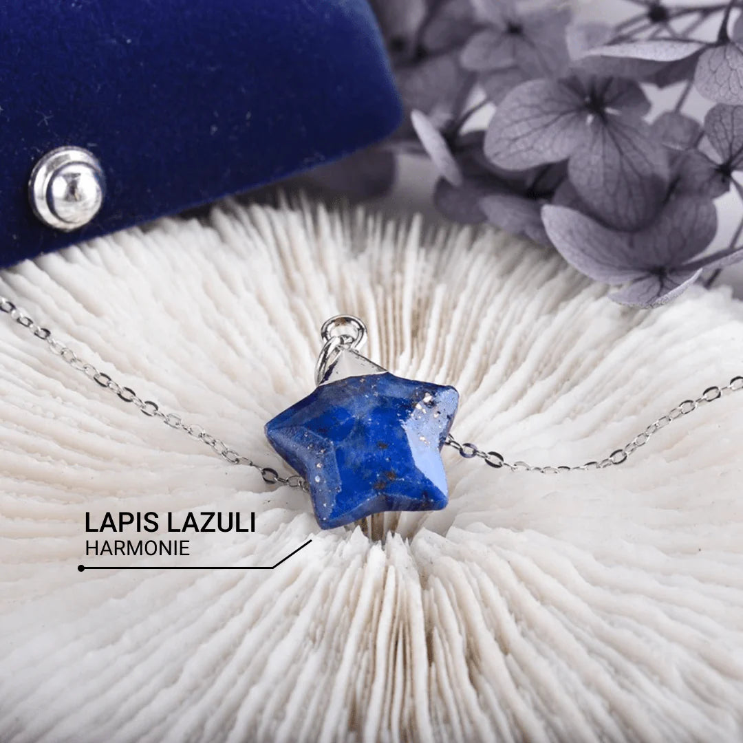 Collier Pendentif en Lapis Lazuli - Etoile de Sérénité