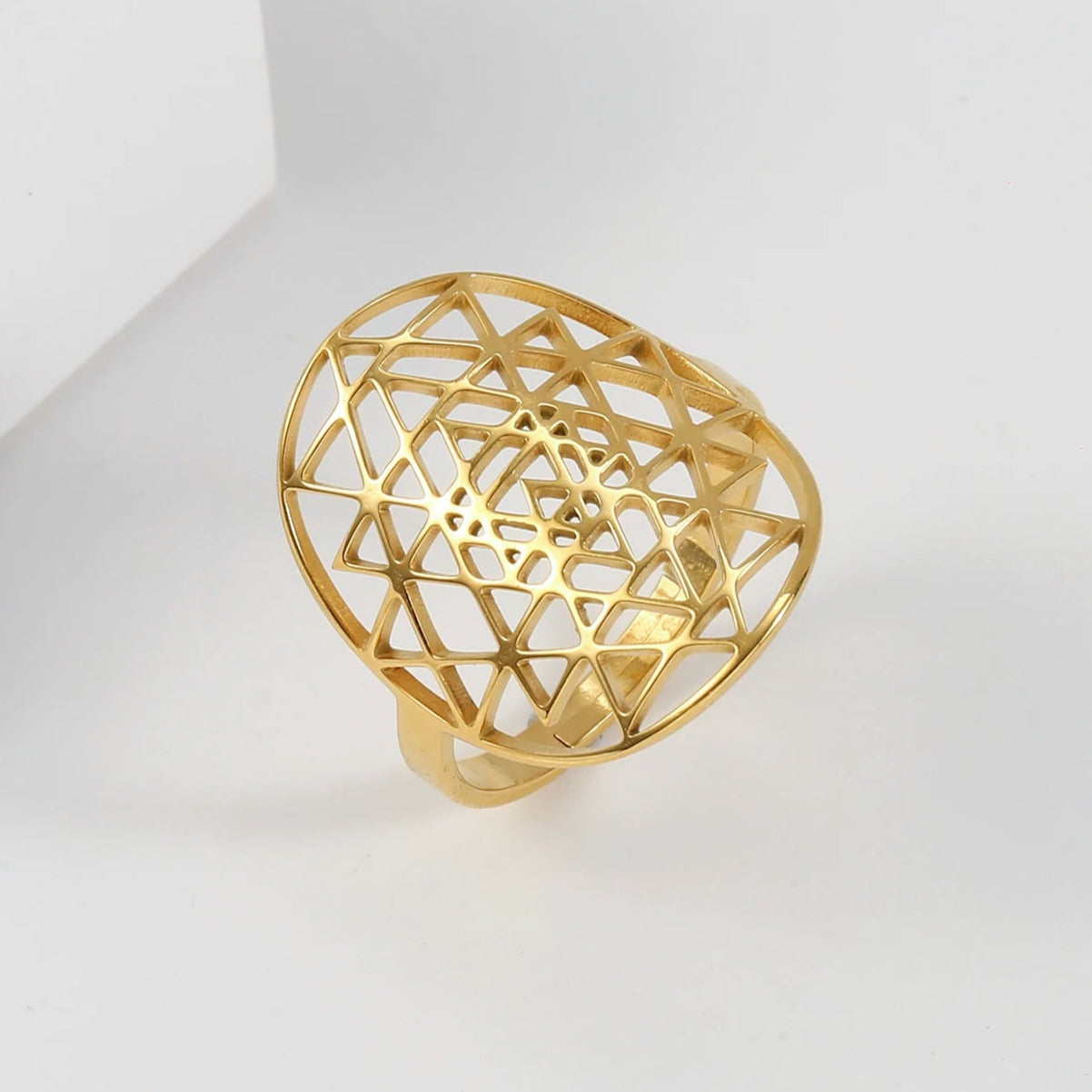 Bague Ajustable Sri Yantra