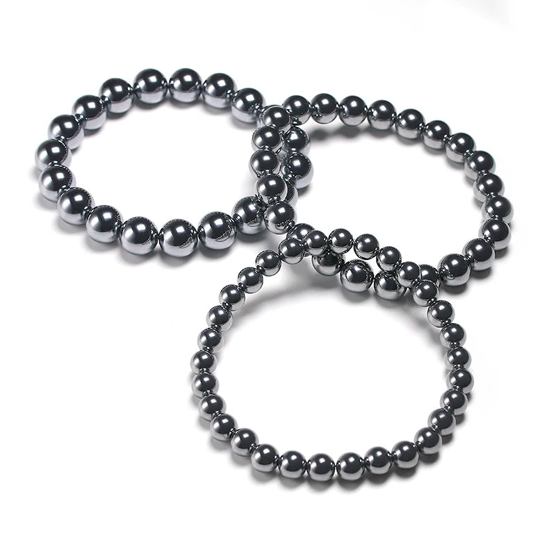 Bracelet "Pulse Énergétique" en Hématite