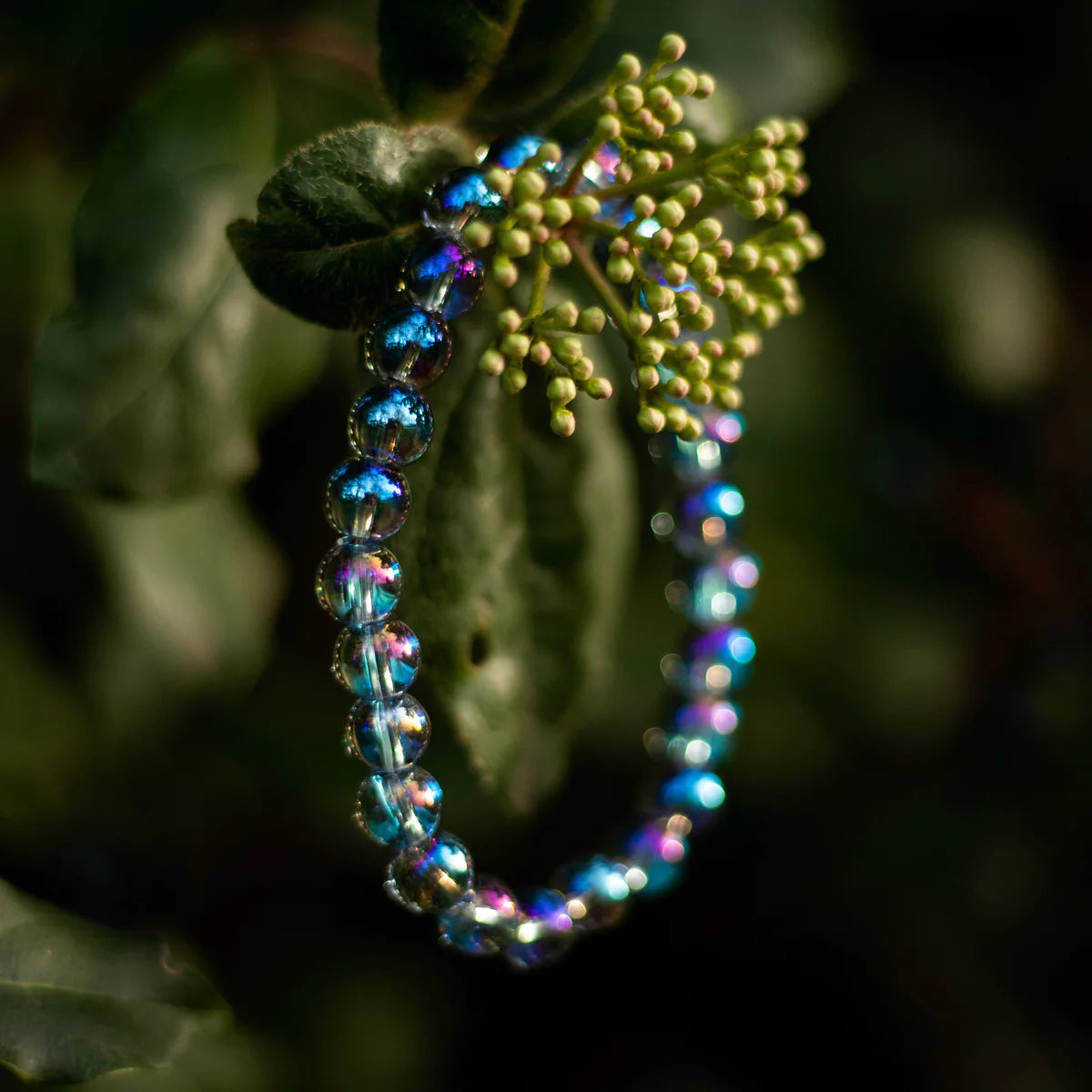 Bracelet "Équilibre Sacré" en Aqua Aura