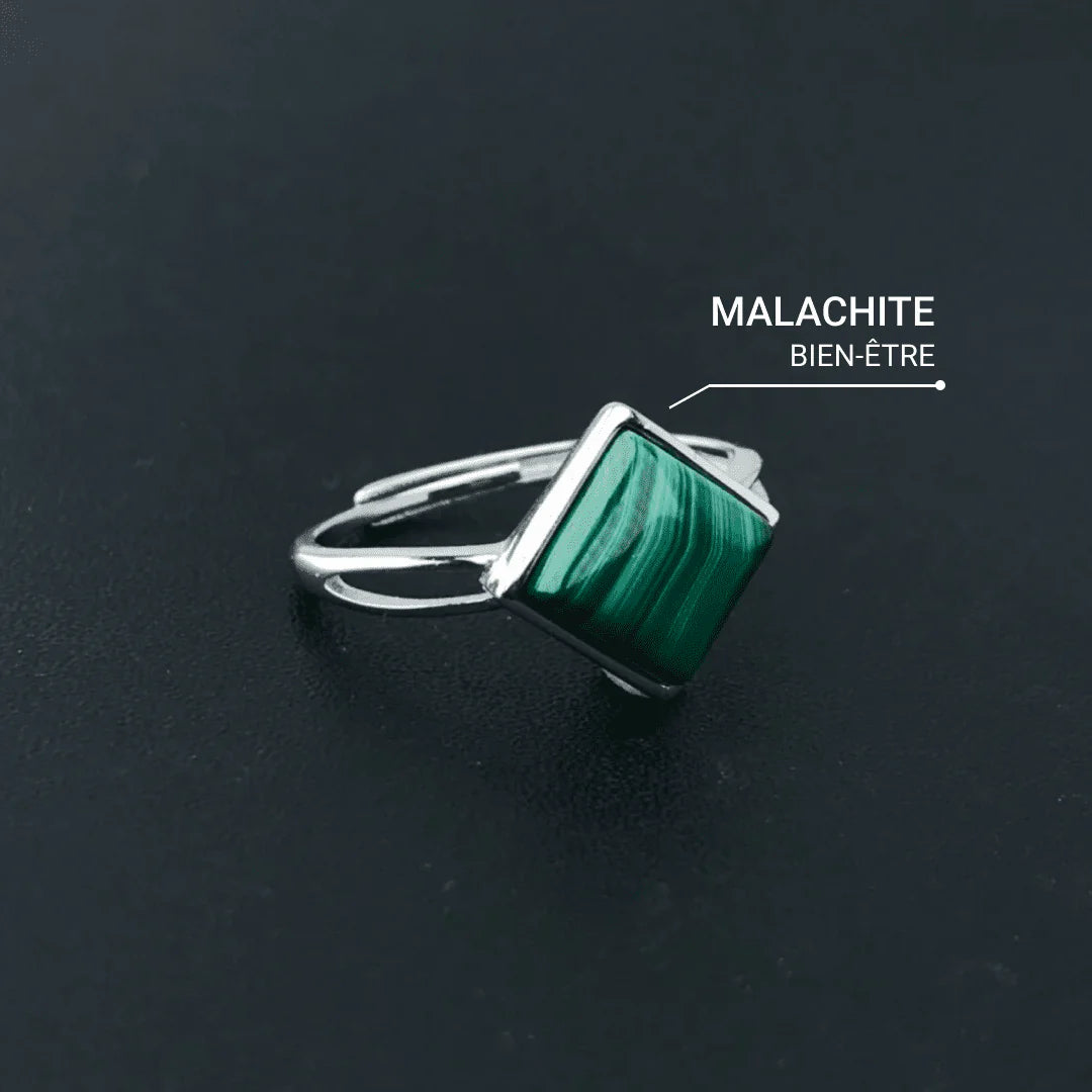 Bague en Malachite Naturelle - Vitalité Intérieure