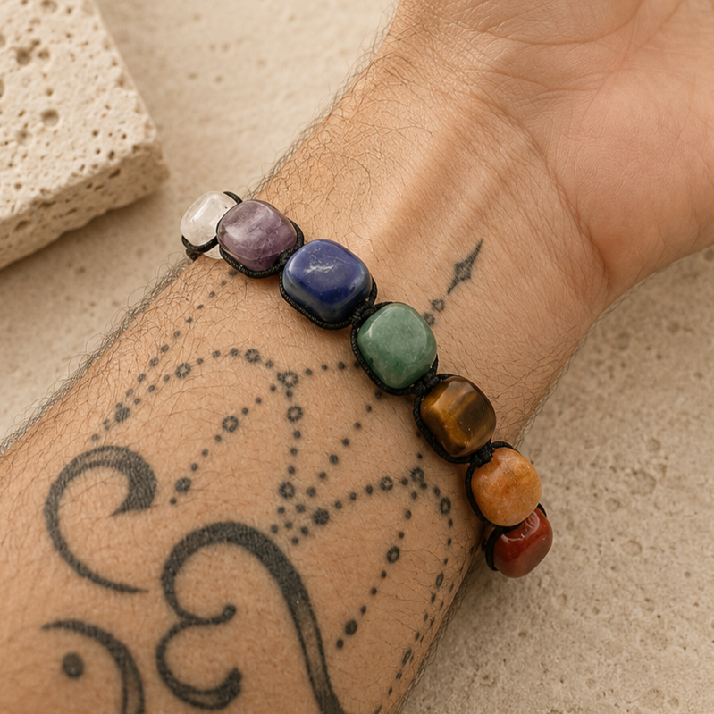 Bracelet 7 chakras - Alignement Sacré