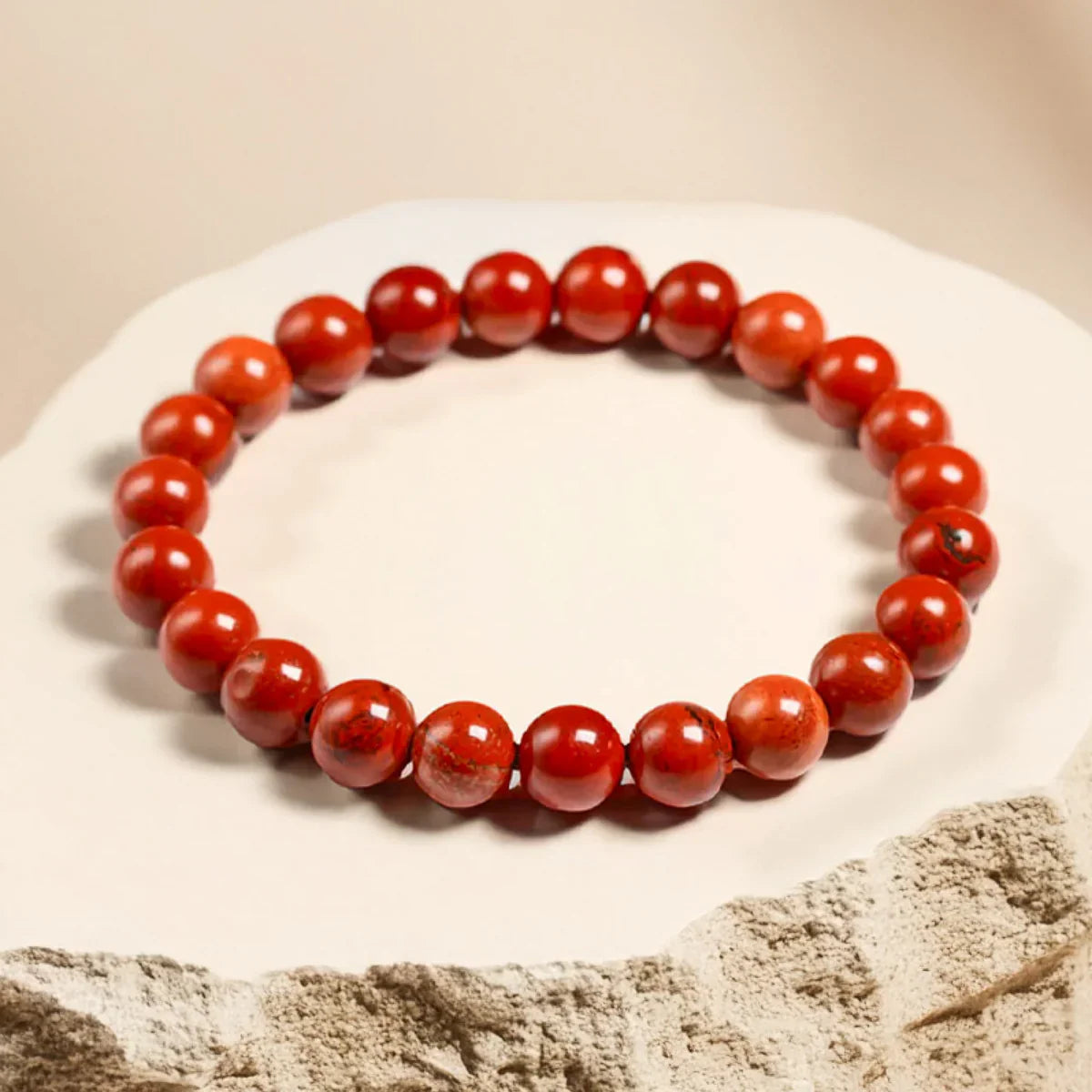 Bracelets Jaspe Rouge
