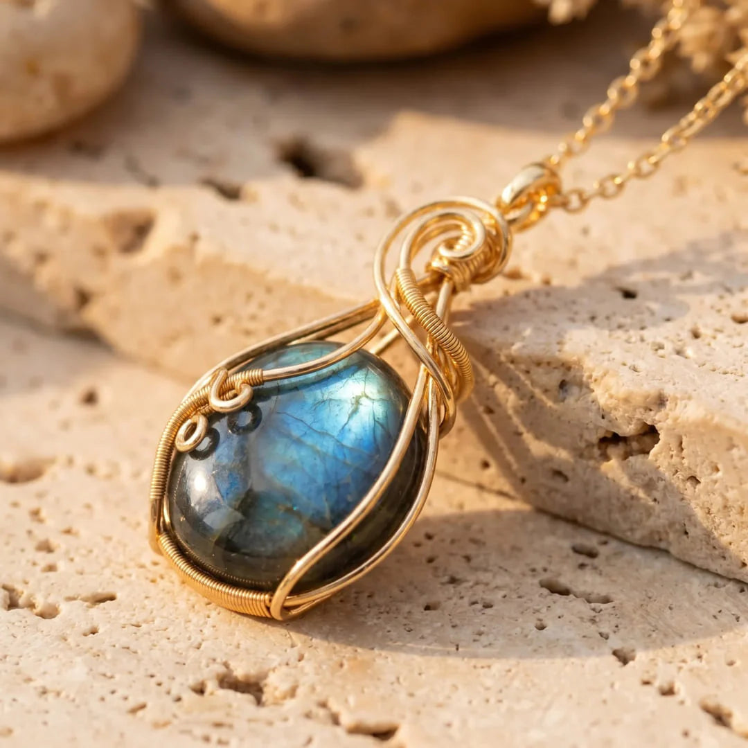 Pendentif en Labradorite - Gardien de l’Univers