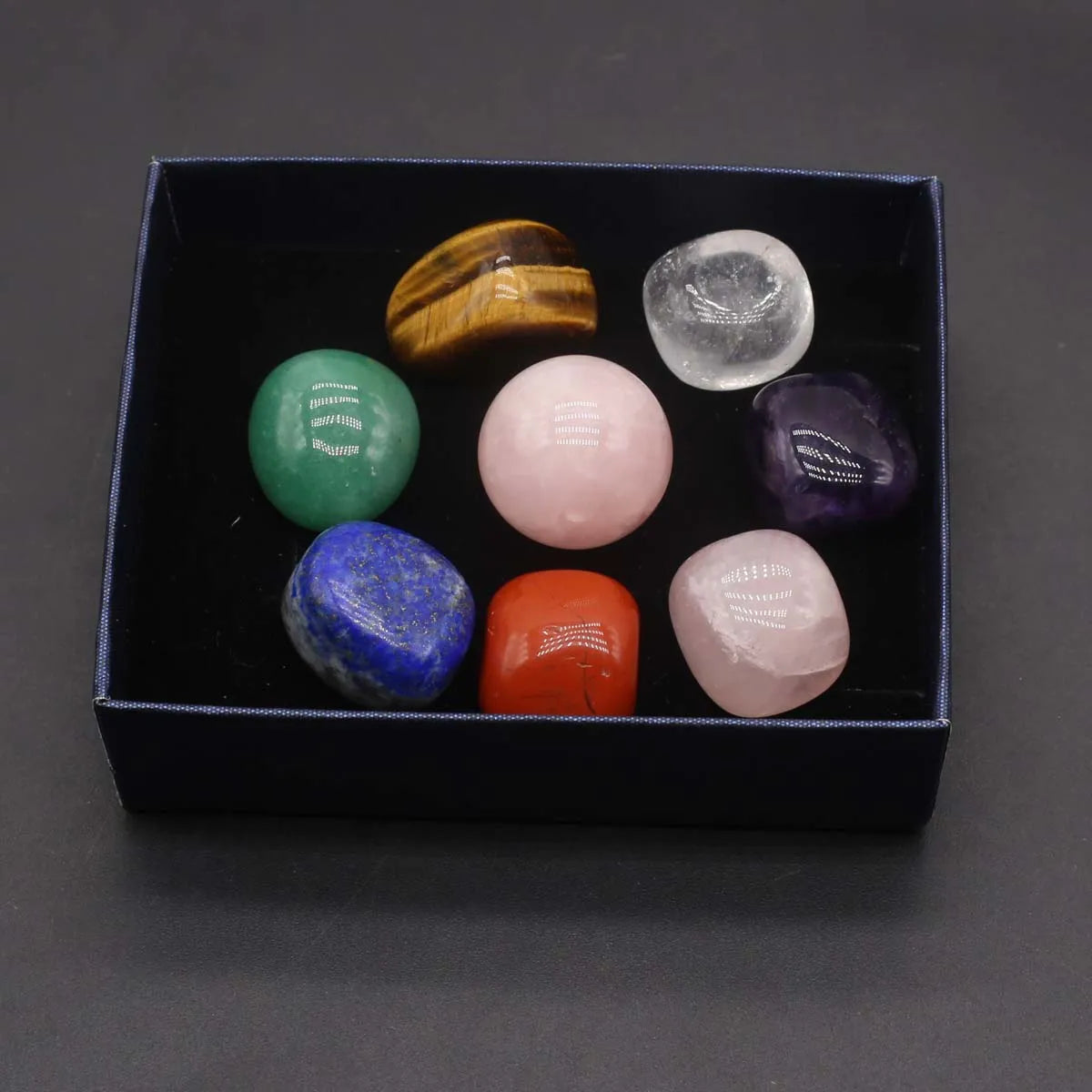 Reiki Chakras - Coffret 7 Pierres Polies