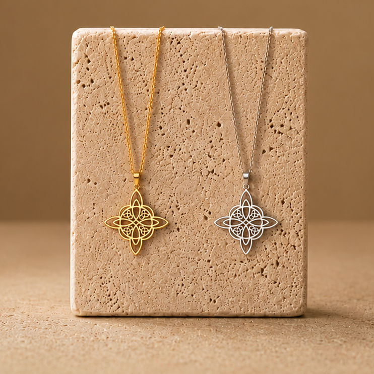 Collier Pendentif Nœud de Sorcière - Protection Sacrée