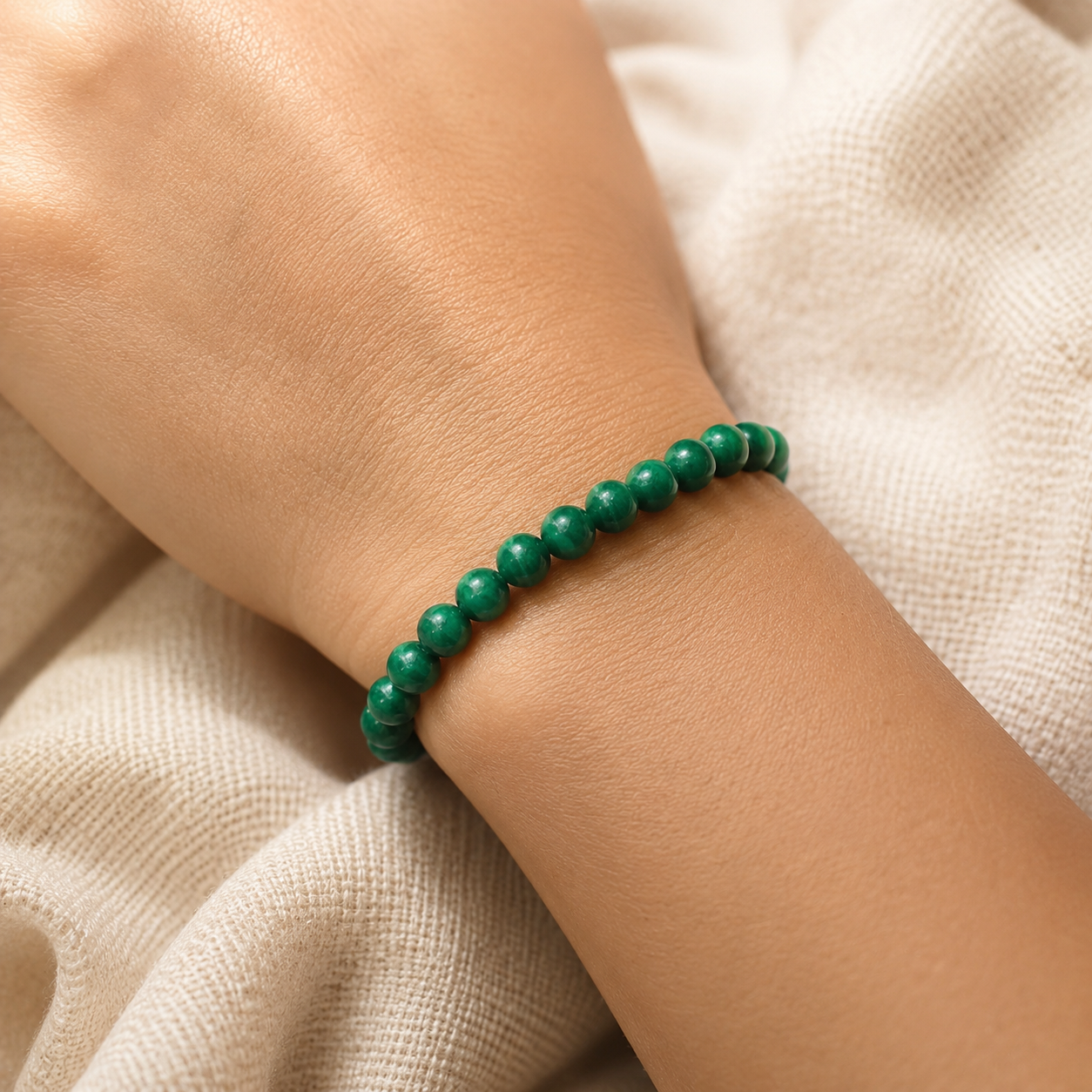 Bracelet en Malachite - Spirales de Purification