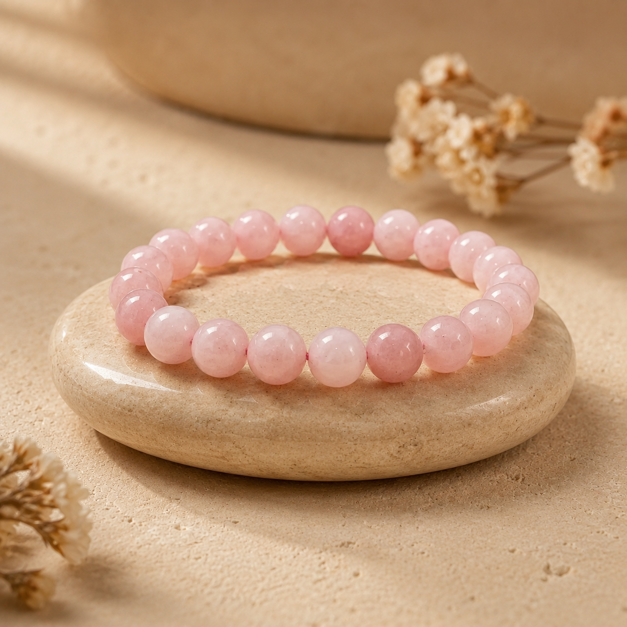 Bracelet en Quartz Rose - Amore Mio