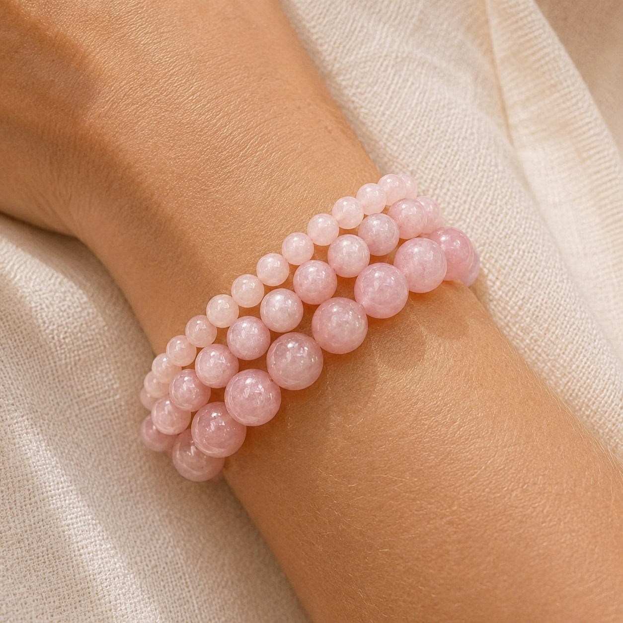 Bracelet en Quartz Rose - Amore Mio