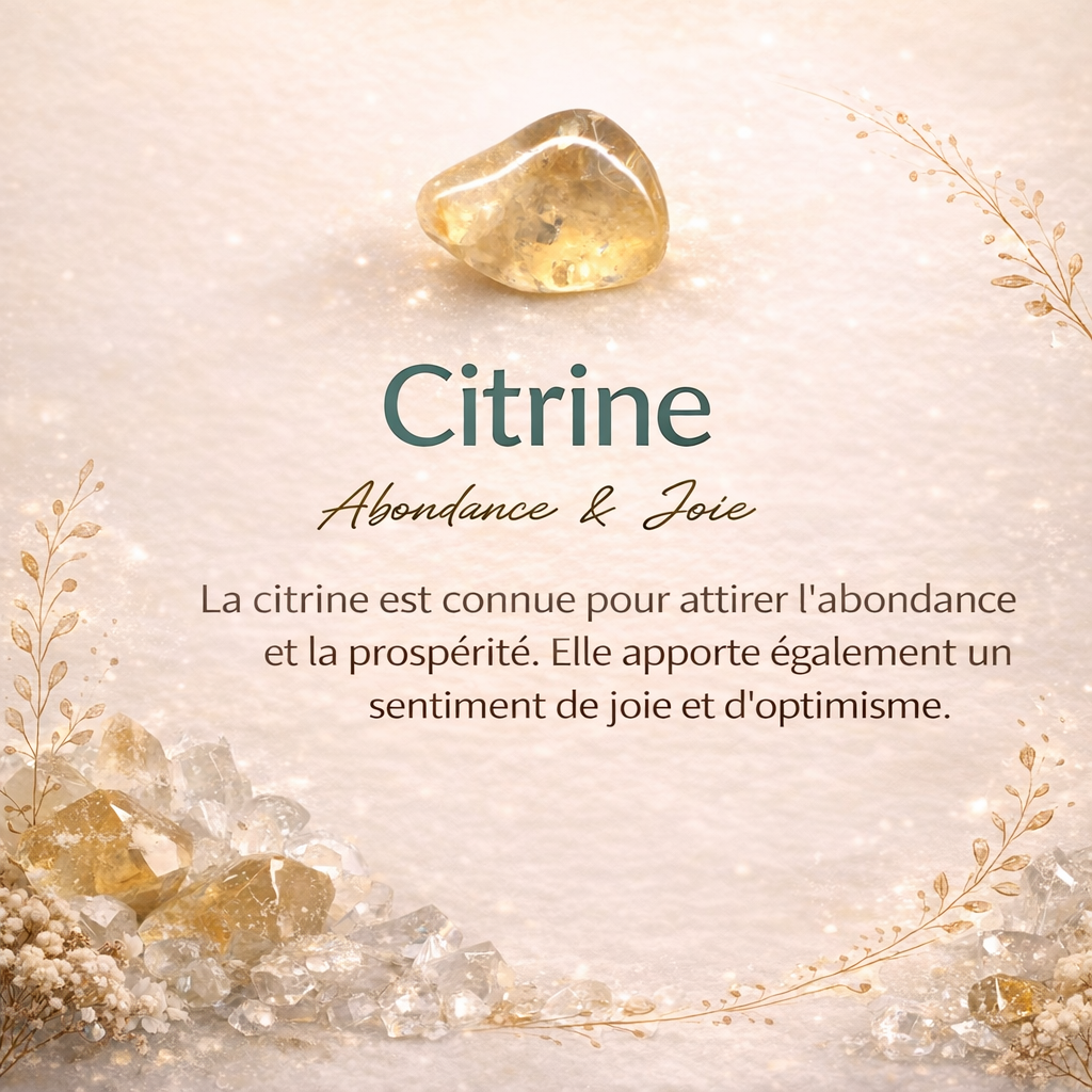 Bracelet en Citrine - Abondance
