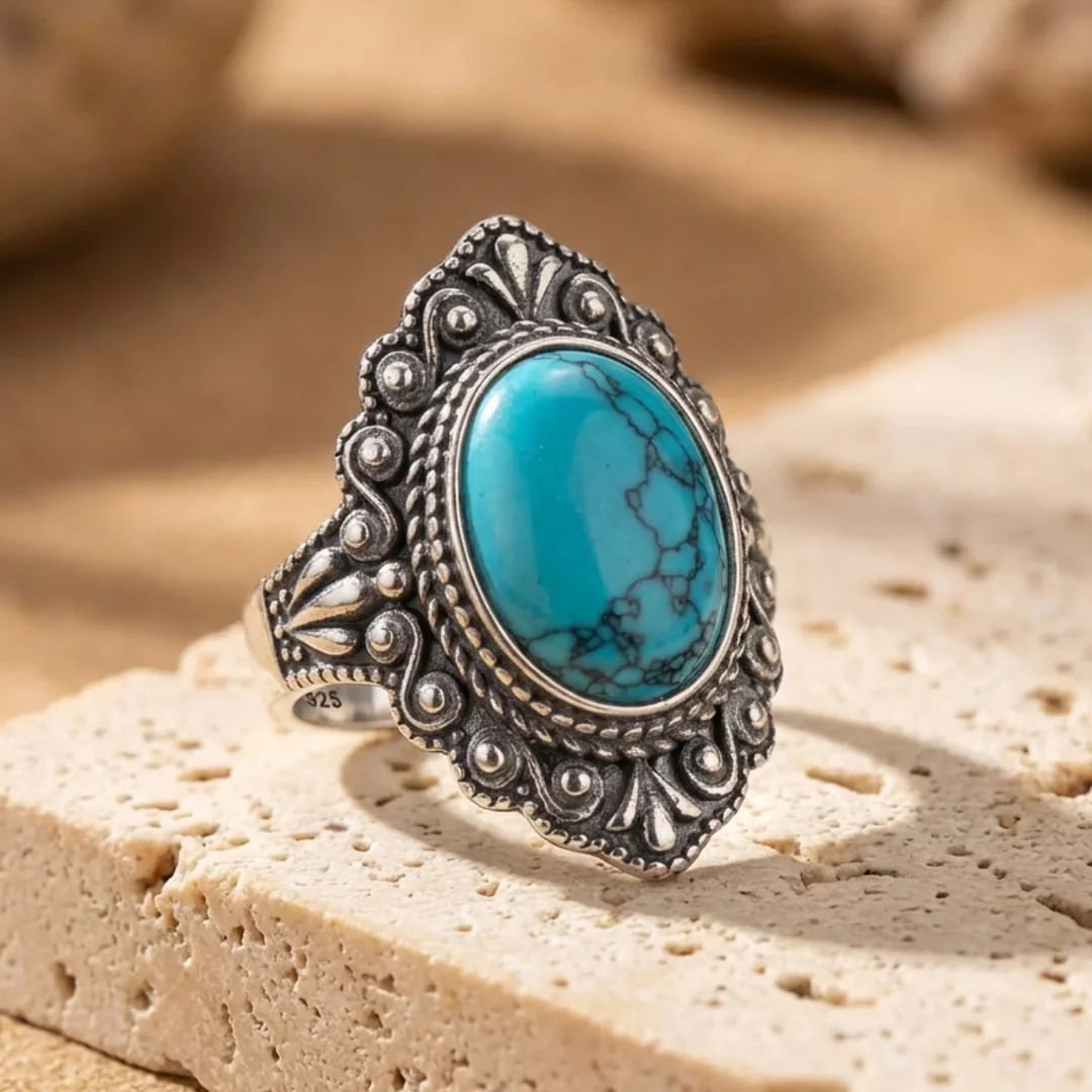 Bague en Turquoise - Protection & Sérénité