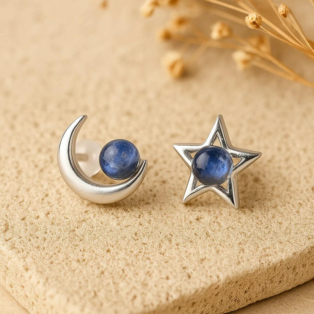 Boucles d'Oreilles "Clarté Céleste" en Labradorite & Argent