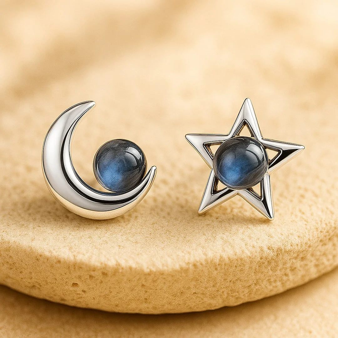 Boucles d'Oreilles "Clarté Céleste" en Labradorite & Argent