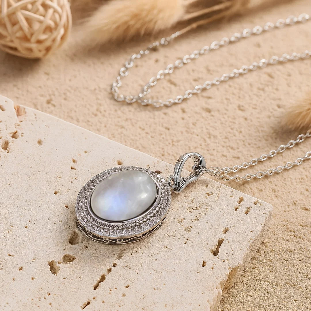 Collier Pendentif en Pierre de Lune - Eveil de l'Ame
