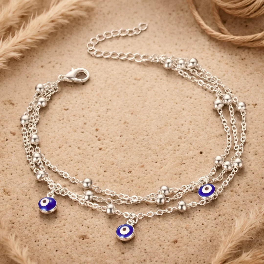 Bracelet de Cheville - Oeil Bleu