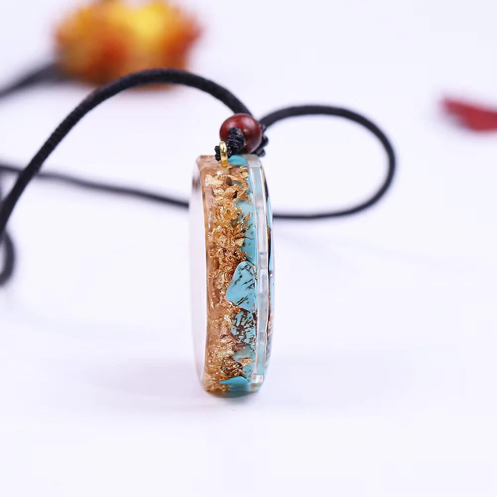 Pendentif Orgonite Métatron en Turquoise