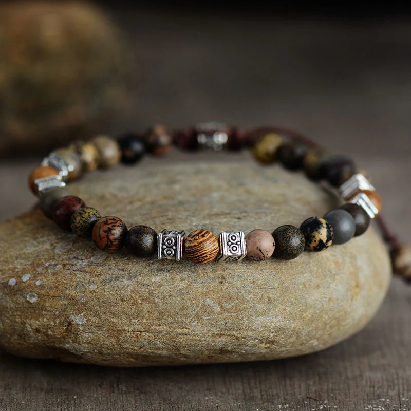 Bracelet "Equilibre Originel" en Jaspe
