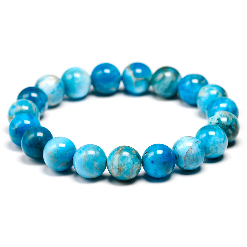 Bracelet "Océan Limpide" en Apatite Bleue