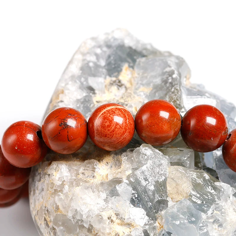 Bracelet "Vitalité" en Jaspe Rouge