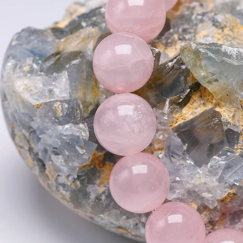 Bracelet "Amore Mio" en Quartz Rose