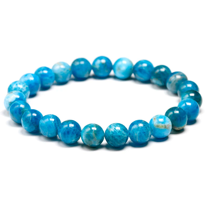 Bracelet "Océan Limpide" en Apatite Bleue