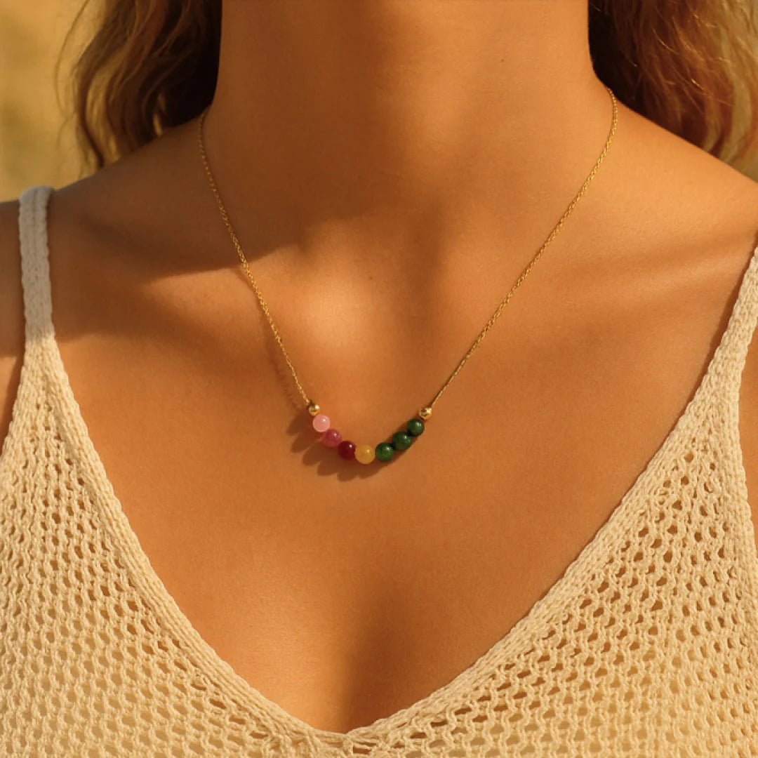 Collier en Tourmaline Naturelle - Boucle d'Energie
