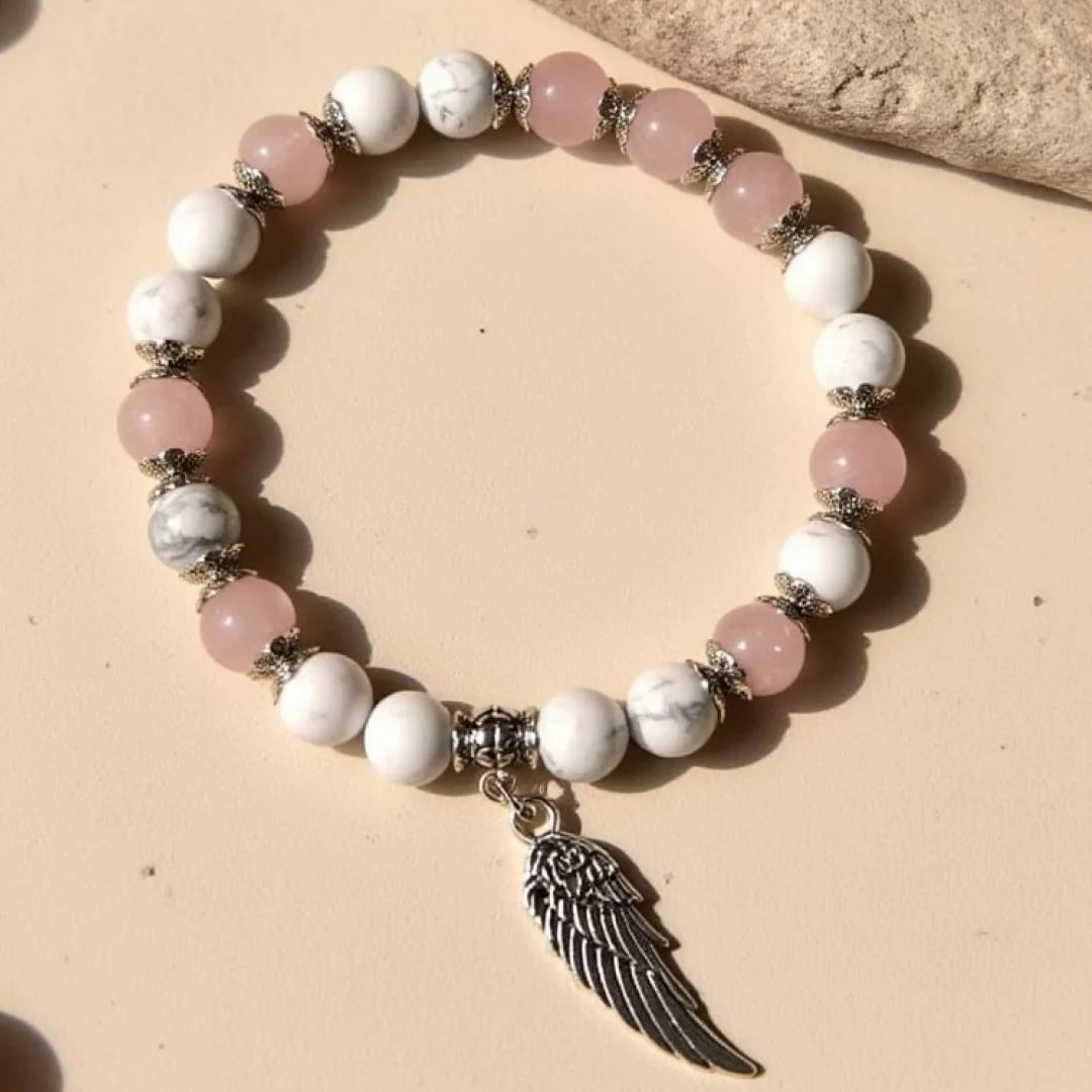 Bracelet en Pierres Naturelles - Aile d'Ange