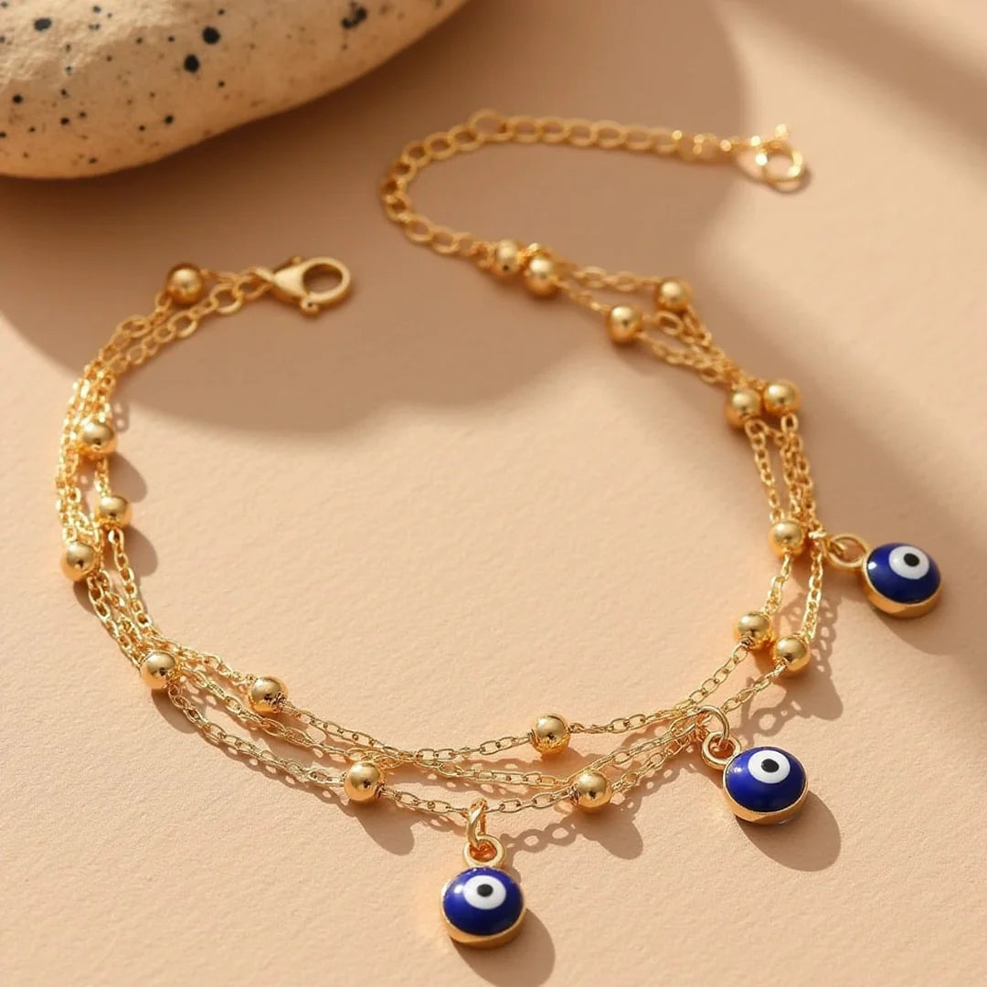 Bracelet de Cheville - Oeil Bleu