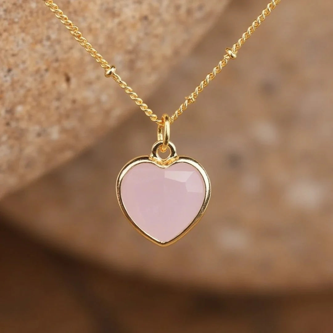 Pendentif Coeur en Pierre Naturelle