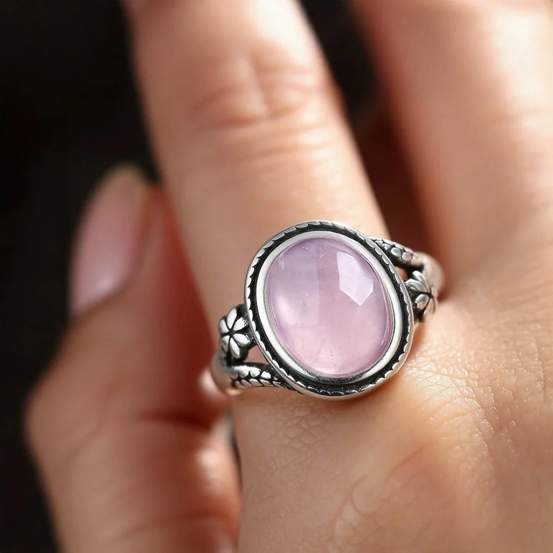 Bague en Quartz Rose - Tendresse d'Amour