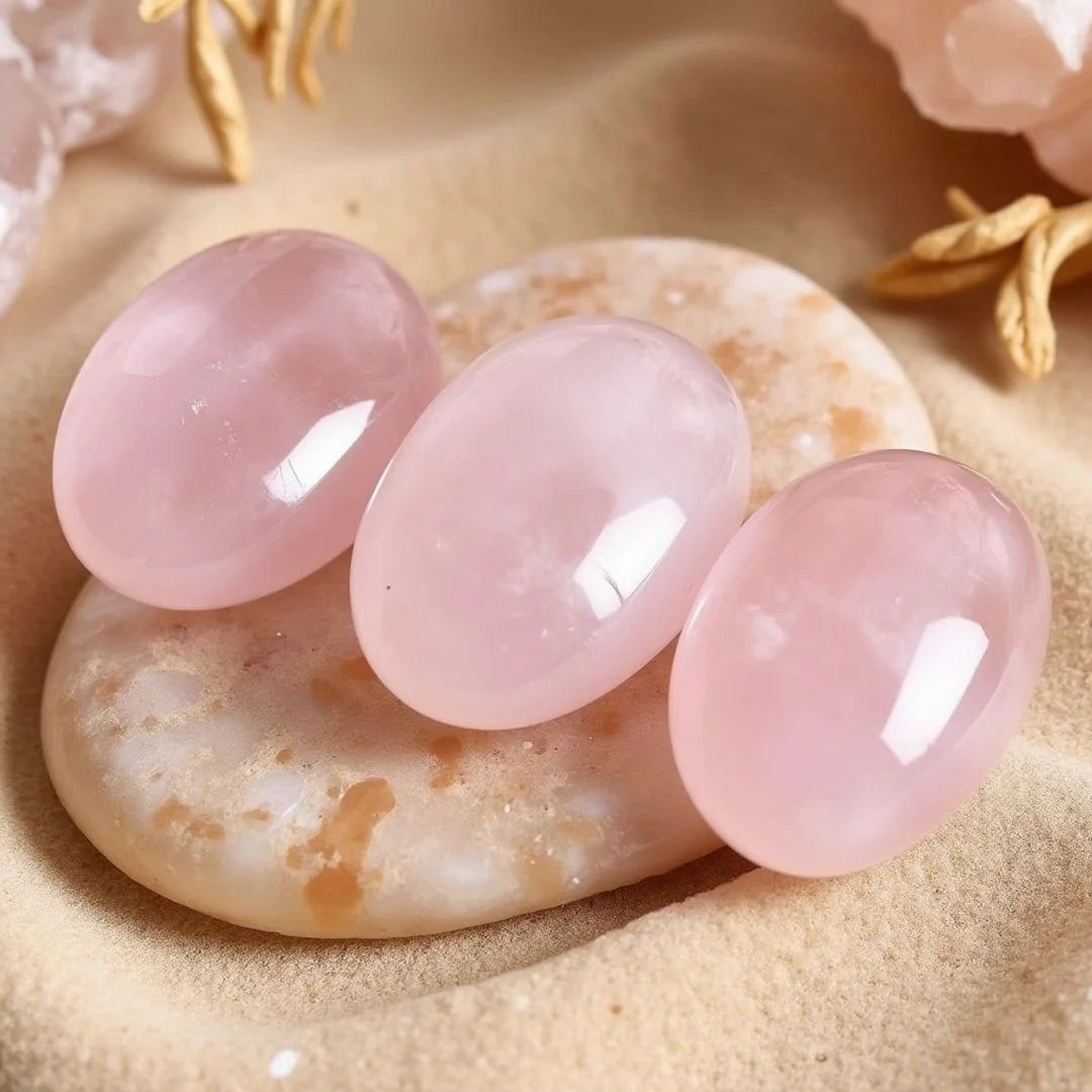 Galet en Quartz Rose - Sérénité du Coeur