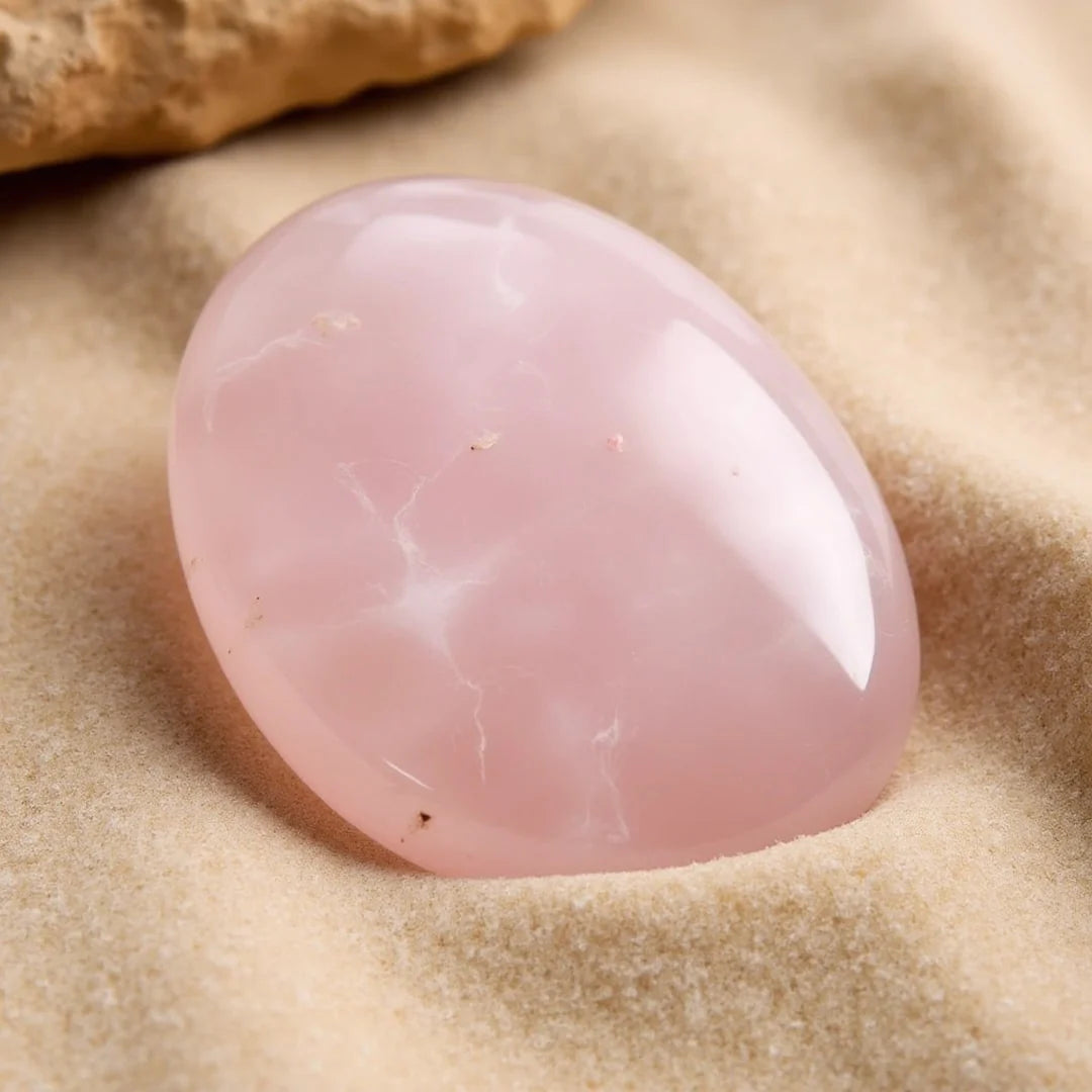 Galet en Quartz Rose - Sérénité du Coeur