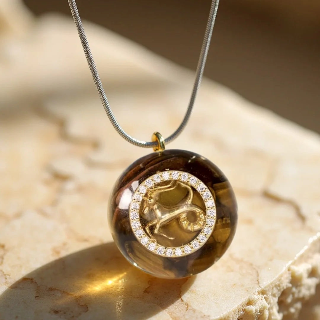 Pendentif Orgonite "Signe Astrologique" en Pierre Naturelle