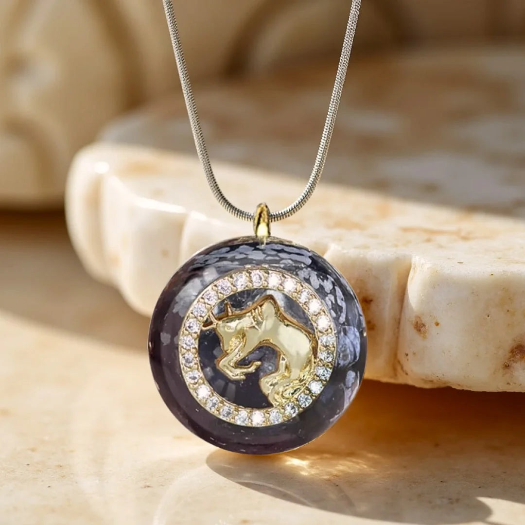 Pendentif Orgonite "Signe Astrologique" en Pierre Naturelle