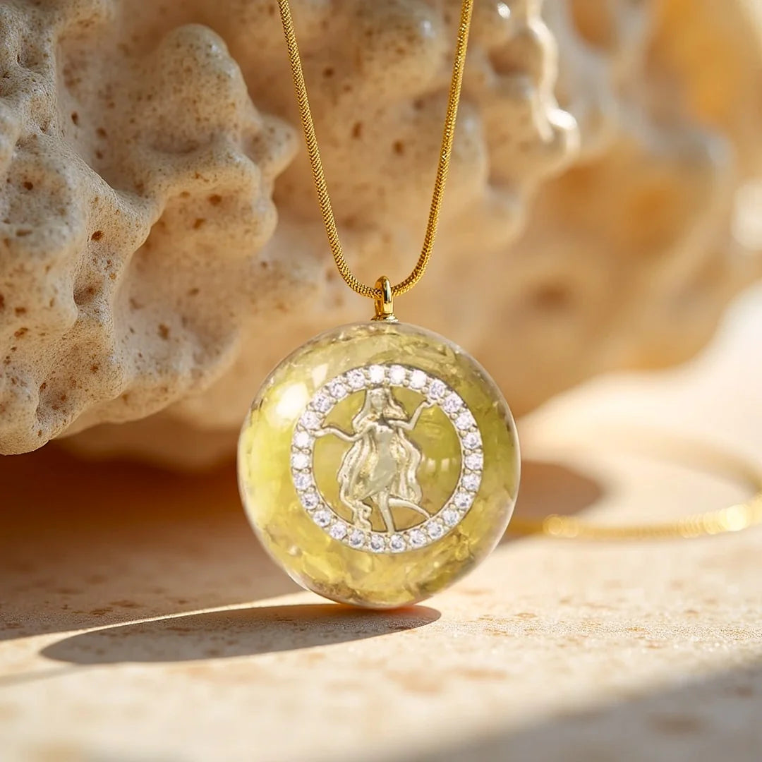 Pendentif Orgonite "Signe Astrologique" en Pierre Naturelle