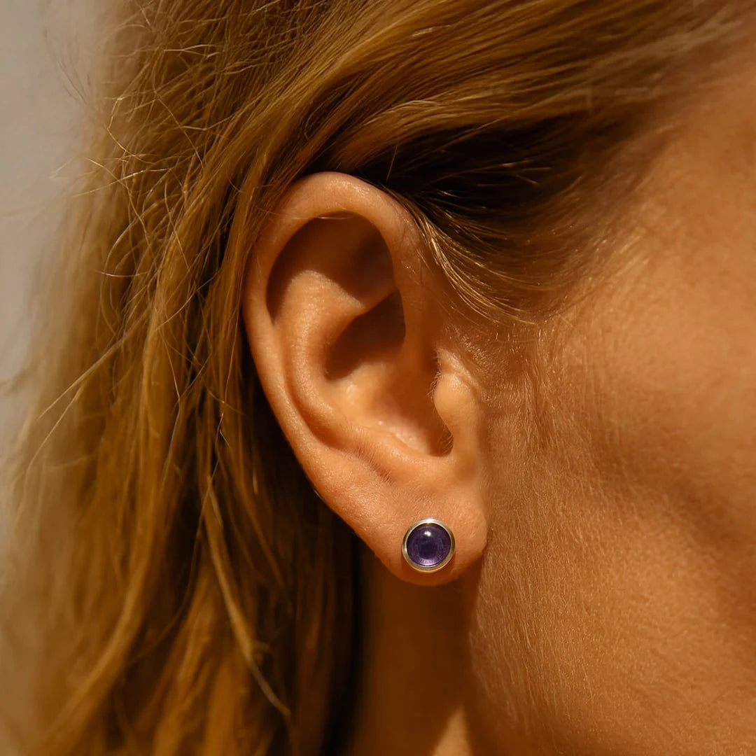 Boucles d'Oreilles Améthyste & Argent - Danse Astrale